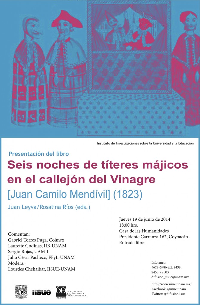 Presentación del libro Seis noches de títeres májicos